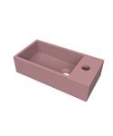 Fontein Arcqua Flair 36x18x9 cm met Kraangat Rechts Mat Roze