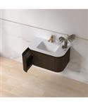 Badmeubelset Sanilux Eleganza 80 cm Keramiek 1 Kraangat Dark Walnut