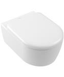 Toilet Villeroy & Boch Skyla Combipack met Zitting 49x36x35 cm TwistFlush Stone White CeramicPlus
