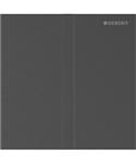 Bedieningsplaat Geberit Type 40 230V Square Zwart Chroom