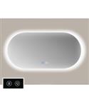Spiegel Sanicare TuTTi Ovaal-rond 70x100 cm met LED Ambiance Rondom en Spiegelverwarming