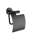Toiletrolhouder BWS Sensa Met Klep Mat Zwart PVD