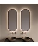 Spiegel Gliss Design Plato met Indirecte LED Verlichting en Verwarming 50x100cm Koper Rose