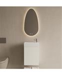 Toiletmeubel Set BWS Riga Mat Wit 40 cm Fontein Glans Wit
