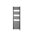 Electrische Wifi Radiator Sanicare HPW Carini 172x60 cm Zwart Met Thermostaat Zilver Rechtsonder