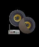 Wifi-Audiosysteem Aquasound (Airplay + Dlna) 70 Watt, Incl Zumba Speakers 230 mm 230V/20V, Lan /Wlan