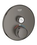 Opbouwdeel GROHE Grohtherm Smartcontrol Douche T, Rond Hard Graphite Geborsteld