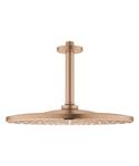 Hoofddoucheset GROHE Rainshower 310 Rond Plafond, Mono 9,5 L/M, Warm Sunset Geborsteld