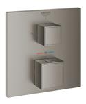 Opbouwdeel GROHE Grohtherm Cube Met Omstel (Hoofddouche / Handdouche) Hard Graphite Geborsteld