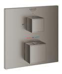 Opbouwdeel GROHE Grohtherm Cube Met Omstel (Douche & Baduitloop) Hard Graphite Geborsteld