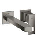 Wastafelmengkraan GROHE Eurocube 2-Gats Wand 230 Mm Hard Graphite Geborsteld