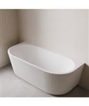 Ligbad Half Vrijstaand BWS Alivia 180x80 cm Acryl Met Waste Mat Wit