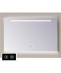 Spiegel Sanicare TuTTi 80 cm met LED 1 Horizontale Strook en Ambi Onder en Spiegelverwarming