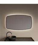 Spiegel Gliss Design Epos met Indirecte LED Verlichting en Verwarming 120x65cm Mat Zwart