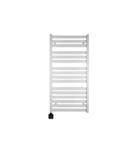 Electrische Wifi Radiator Sanicare HVP Carini Moda 120x60 cm Mat Wit Met Thermostaat Zwart Linksonde