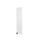 Electrische Wifi Radiator Sanicare HPW Carini Denso 180x40 cm Mat Wit Met Thermostaat Zwart Linksond