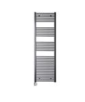 Electrische Wifi Radiator Sanicare HPW Carini 172x60 cm Gunmetal Met Thermostaat Zilver Linksonder