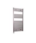 Electrische Wifi Radiator Sanicare HPW Carini 111,8x45 cm Inox-look Met Thermostaat Zilver Linksonde