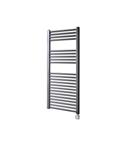 Electrische Wifi Radiator Sanicare HPW Carini 111,8x45 cm Gunmetal Met Thermostaat Zilver Rechtsonde