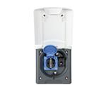 Inbouwstekkerdoos Design 2014 230V/12V/Sat Wit