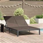 vidaXL Ligstoel Bruin 206 x 115 x 75 cm poly rattan