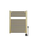 Elektrische Radiator Wiesbaden Elara 76.6x60 Cm Smart Wifi Geborsteld Messing PVD