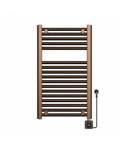 Elektrische Radiator Wiesbaden Elara 76.6x45 Cm Smart Wifi Geborsteld Brons Koper PVD