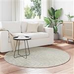 vidaXL Vloerkleden Rond PALMERAS Groen Ø 120 CM Polyester