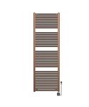 Elektrische Radiator BWS Lara 181.7x60 Cm Smart Wifi Geborsteld Brons Koper PVD