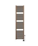 Elektrische Radiator BWS Lara 181.7x45 Cm Smart Wifi Geborsteld Brons Koper PVD