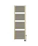 Elektrische Radiator BWS Lara 181.7x60 Cm Smart Wifi Geborsteld Messing PVD