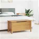 vidaXL Opbergbox HILL Honingbruin 90 x 40 x 45 cm Massief grenenhout