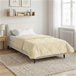 vidaXL Winter Dekbed Crème 155 x 220 cm Microfiber en Teddy fleece