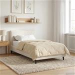 vidaXL Winter Dekbed Crème 135 x 220 cm Microfiber en Teddy fleece
