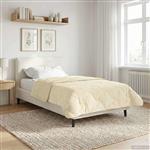 vidaXL Winter Dekbed Crème 140 x 200 cm Microfiber en Teddy fleece