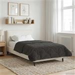 vidaXL Winter Dekbed Gekwilt Antraciet 135 x 200 cm