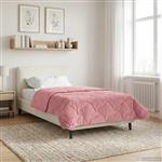 vidaXL Vol jaar dekbed Roze 155 x 200 cm Microfiber en Teddy fleece