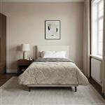 vidaXL Vol jaar dekbed Gekwilt Lichtgrijs 155 x 200 cm