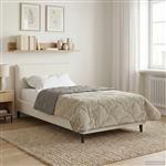 vidaXL Vol jaar dekbed Gekwilt Lichtgrijs 135 x 200 cm