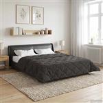 vidaXL Vol jaar dekbed Gekwilt Antraciet 220 x 240 cm