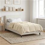 vidaXL Winter Dekbed Gekwilt Crème 155 x 220 cm Microfiber