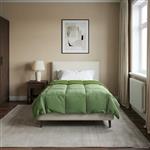 vidaXL Winter Dekbed Gekwilt Groen 135 x 200 cm Microfiber