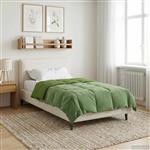 vidaXL Vol jaar dekbed Gekwilt Groen 135 x 220 cm Microfiber