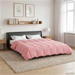 vidaXL Vol jaar dekbed Gekwilt Roze 200 x 240 cm Microfiber