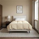 vidaXL Zomer Dekbed Gekwilt Crème 135 x 200 cm Microfiber