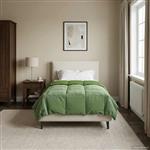 vidaXL Zomer Dekbed Gekwilt Groen 140 x 200 cm Microfiber