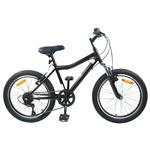 vidaXL Kinderfiets 24 Inch 6-Speed voor 8-12 jaar oud Zwart