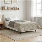 vidaXL Zomer Dekbed Gekwilt Lichtgrijs 140 x 220 cm