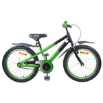 vidaXL Kinderfiets 22 Inch voor 7-12 jaar oud Blauw Zwart