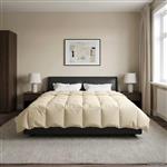 vidaXL Winter Dekbed Gekwilt Crème 220 x 240 cm Microfiber